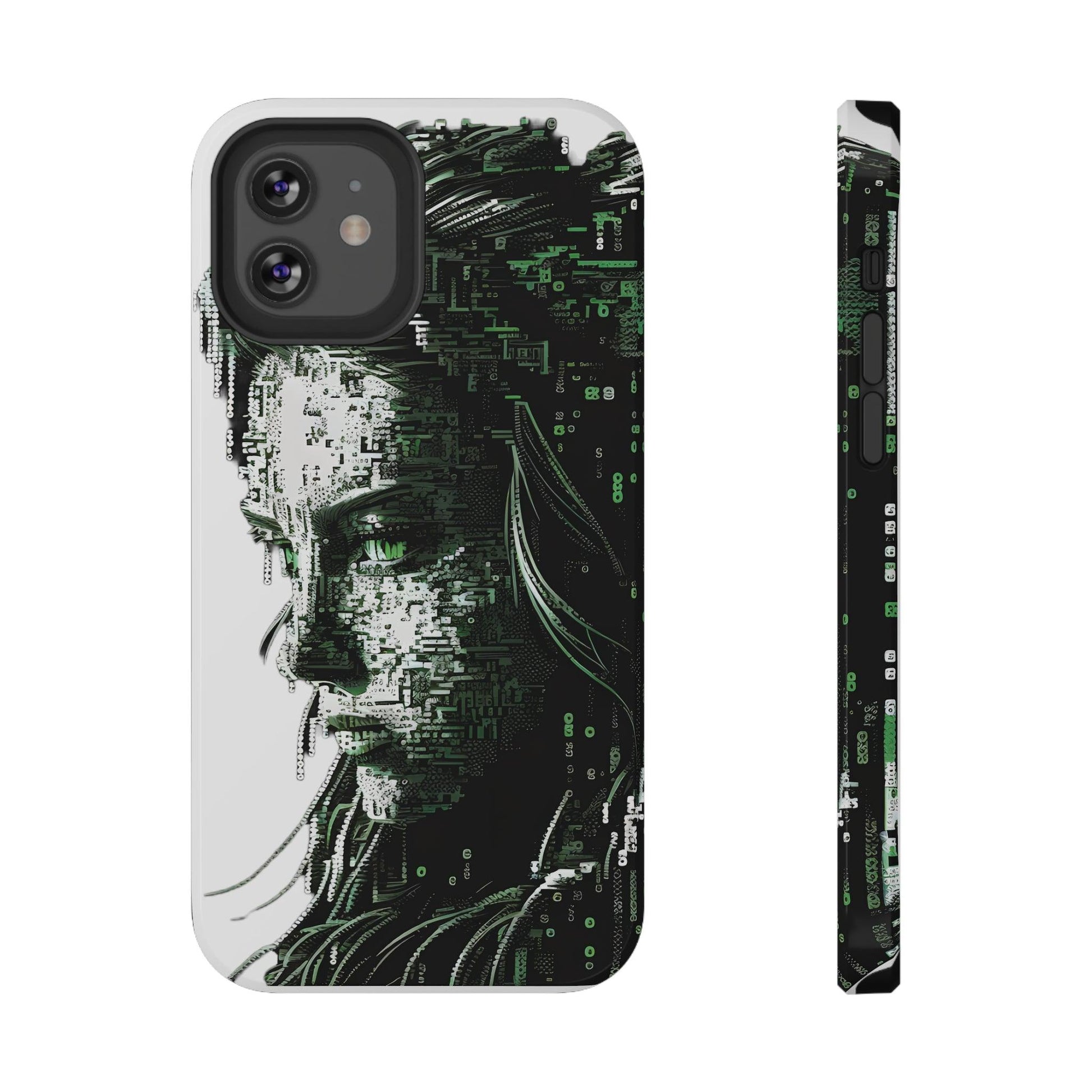 Artificial Intelligence AI Phone Case - Digital / Ansi / Ascii / the Matrix / AI / Lucy Woman - Samsung and Iphone - Alchemystics.org