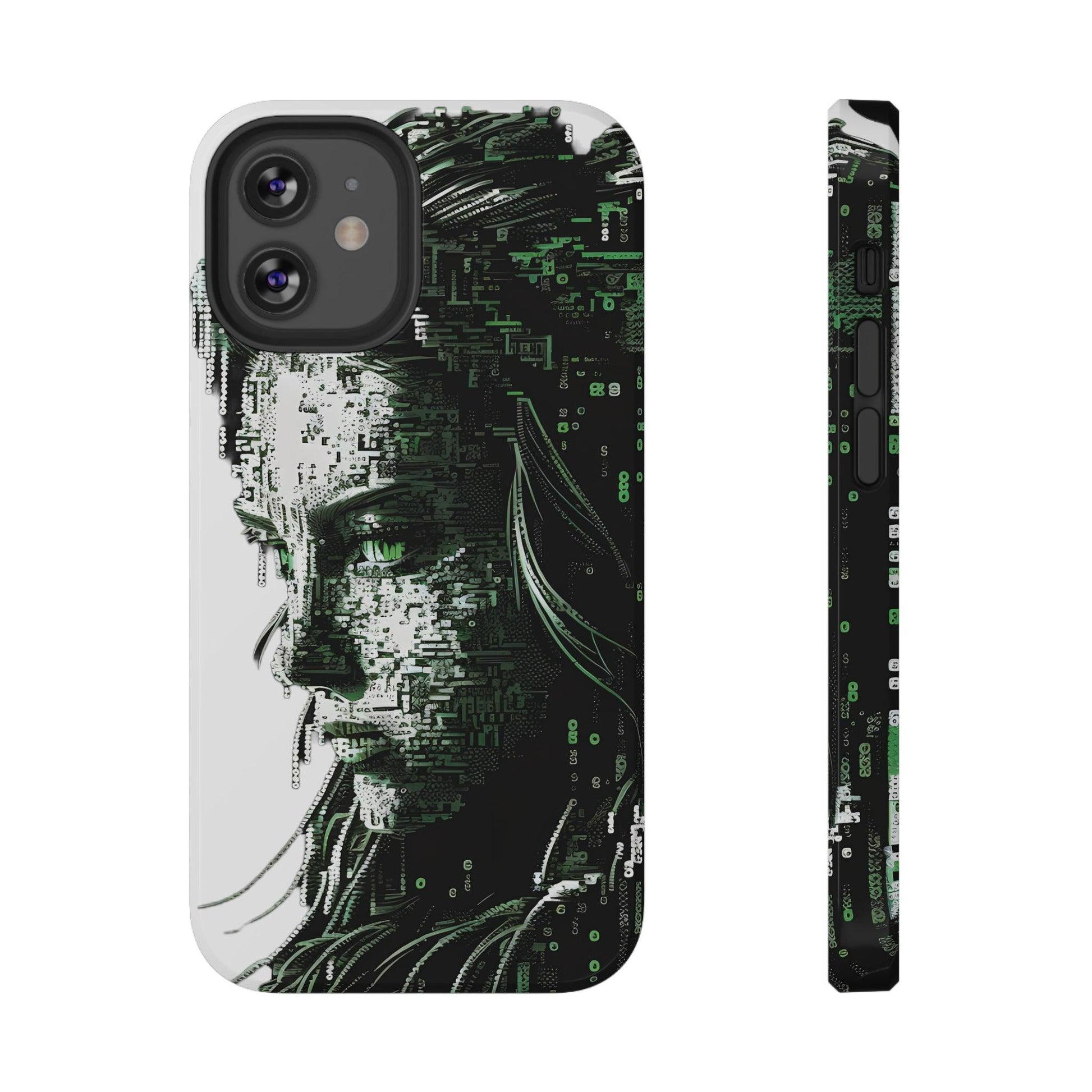 Artificial Intelligence AI Phone Case - Digital / Ansi / Ascii / the Matrix / AI / Lucy Woman - Samsung and Iphone - Alchemystics.org