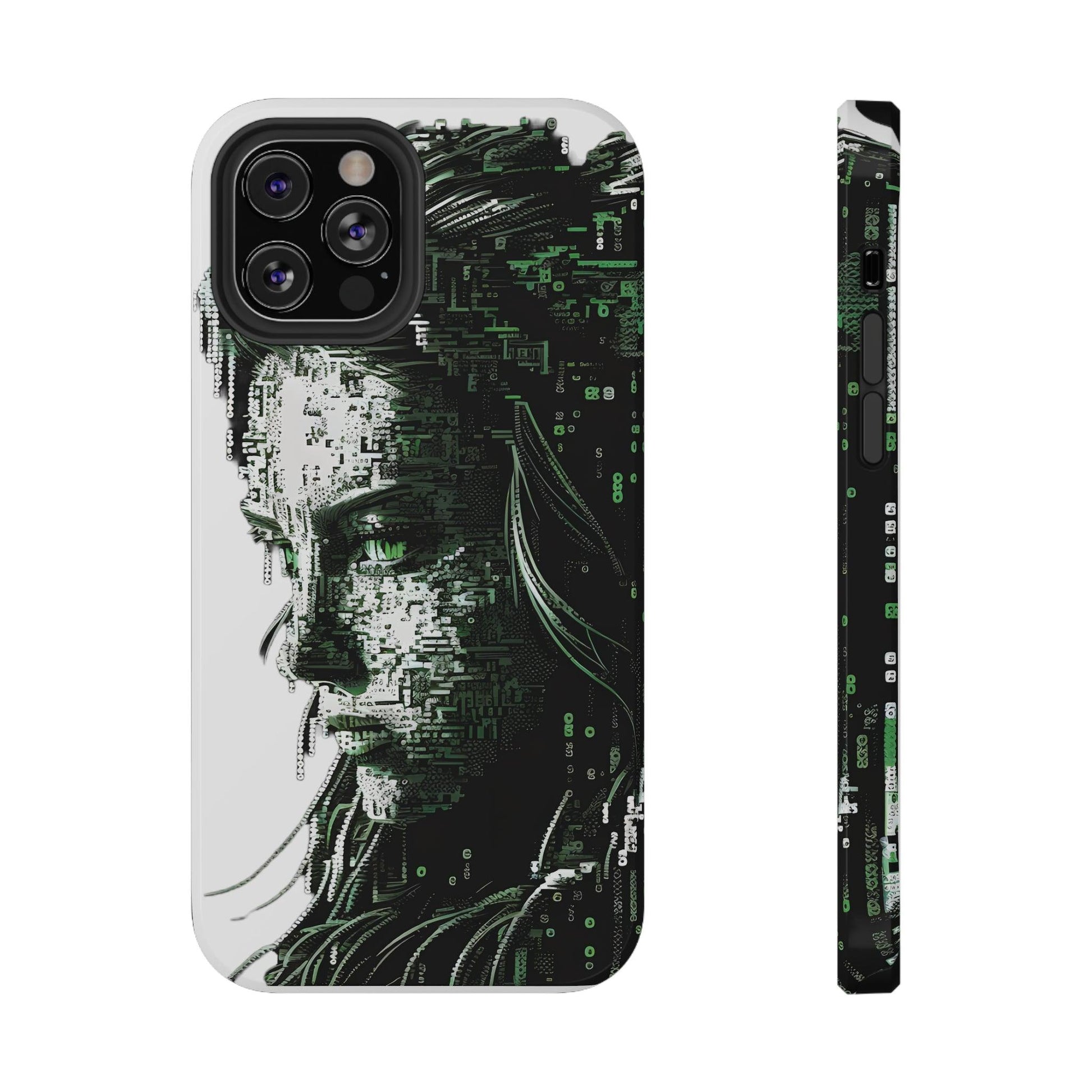 Artificial Intelligence AI Phone Case - Digital / Ansi / Ascii / the Matrix / AI / Lucy Woman - Samsung and Iphone - Alchemystics.org