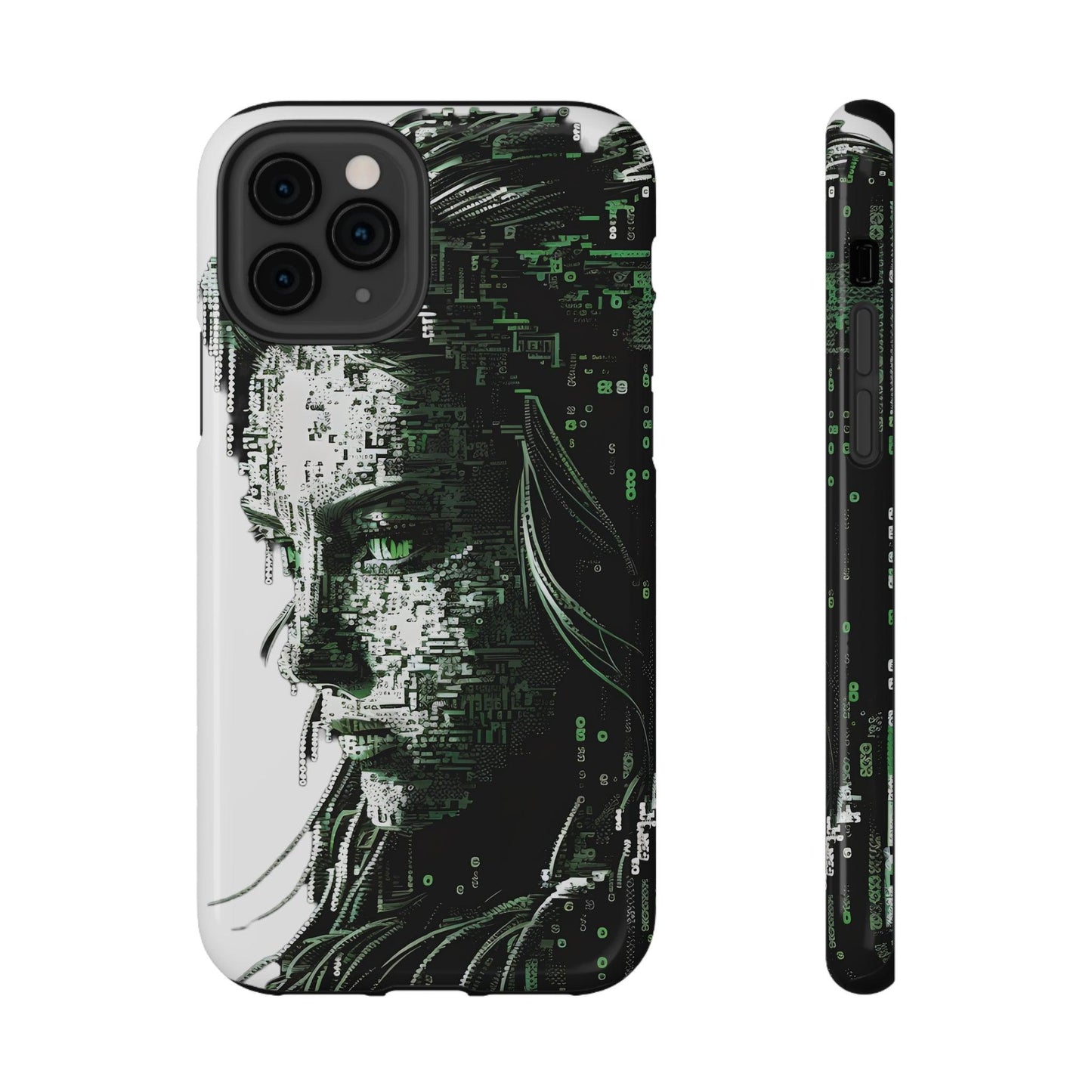 Artificial Intelligence AI Phone Case - Digital / Ansi / Ascii / the Matrix / AI / Lucy Woman - Samsung and Iphone - Alchemystics.org