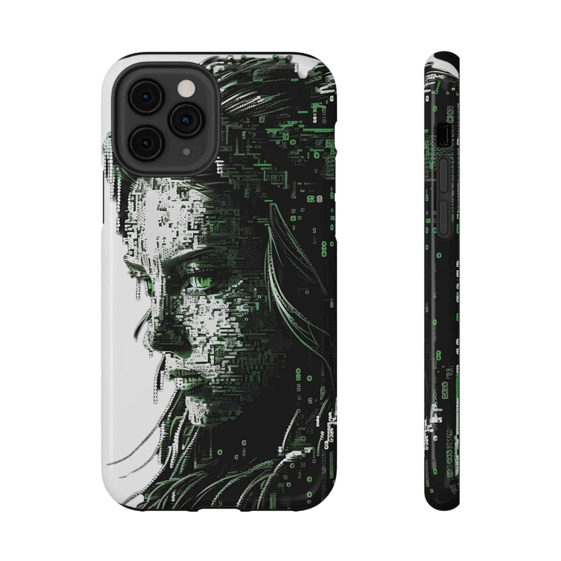 Artificial Intelligence AI Phone Case - Digital / Ansi / Ascii / the Matrix / AI / Lucy Woman - Samsung and Iphone - Alchemystics.org