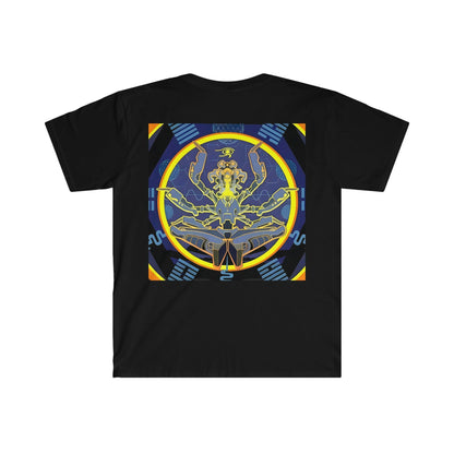 Artificial Intelligence Art Shirt - Ai Art Men's and Women's Unisex T-Shirt for Festival and Street Wear - Chaos Existence Bot v4.1 - Alchemystics.org