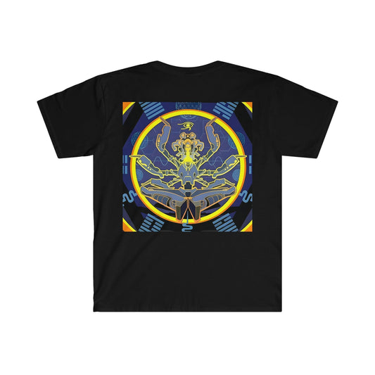 Artificial Intelligence Art Shirt - Ai Art Men's and Women's Unisex T-Shirt for Festival and Street Wear - Chaos Existence Bot v4.1 - Alchemystics.org