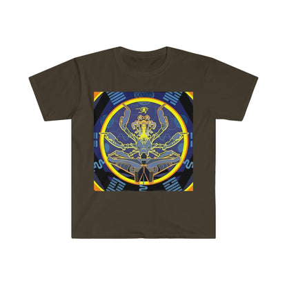 Artificial Intelligence Art Shirt - Ai Art Men's and Women's Unisex T-Shirt for Festival and Street Wear - Chaos Existence Bot v4.1 - Alchemystics.org