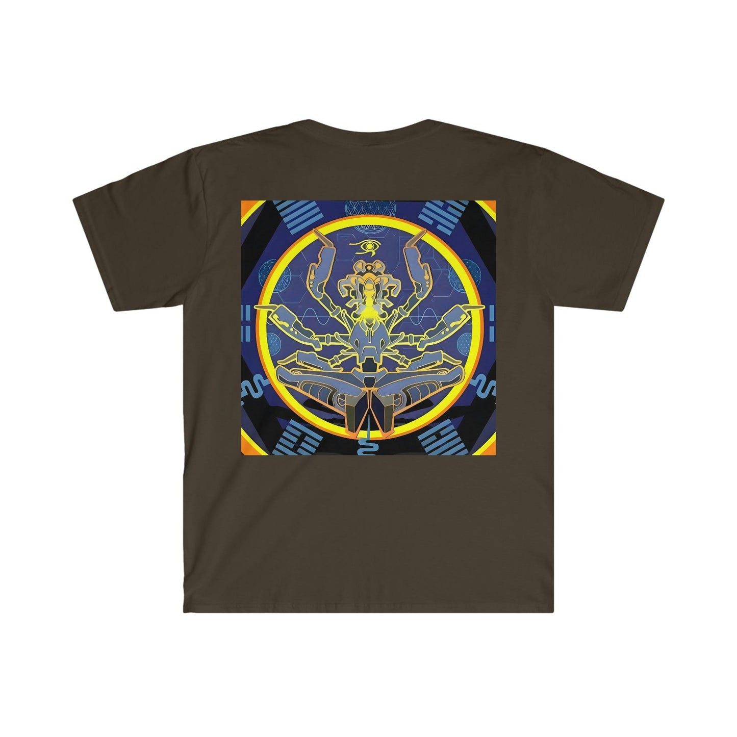 Artificial Intelligence Art Shirt - Ai Art Men's and Women's Unisex T-Shirt for Festival and Street Wear - Chaos Existence Bot v4.1 - Alchemystics.org