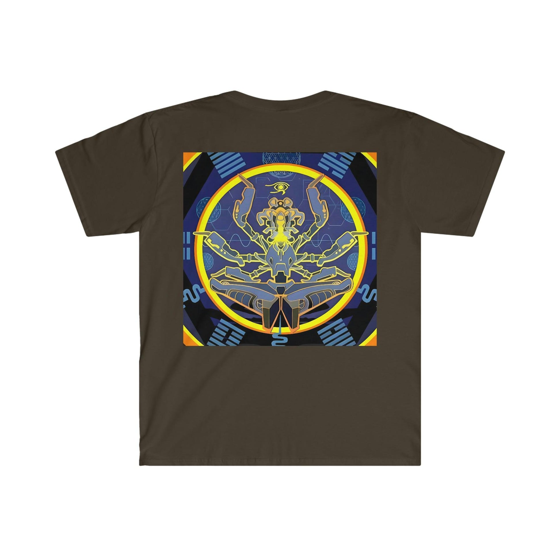 Artificial Intelligence Art Shirt - Ai Art Men's and Women's Unisex T-Shirt for Festival and Street Wear - Chaos Existence Bot v4.1 - Alchemystics.org