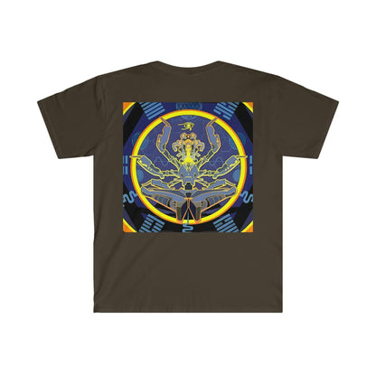 Artificial Intelligence Art Shirt - Ai Art Men's and Women's Unisex T-Shirt for Festival and Street Wear - Chaos Existence Bot v4.1 - Alchemystics.org