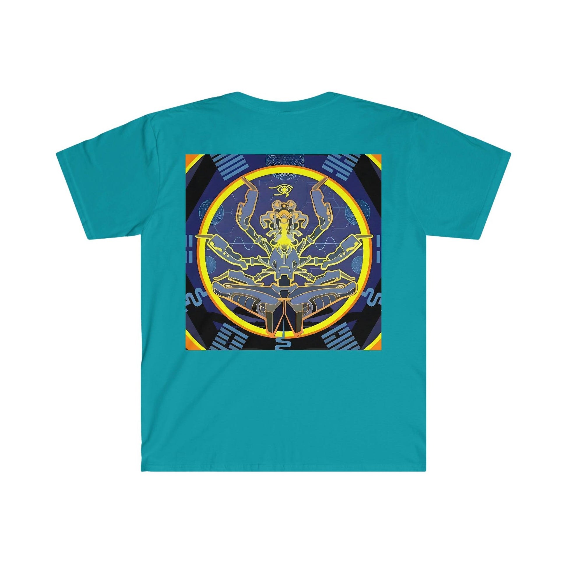 Artificial Intelligence Art Shirt - Ai Art Men's and Women's Unisex T-Shirt for Festival and Street Wear - Chaos Existence Bot v4.1 - Alchemystics.org