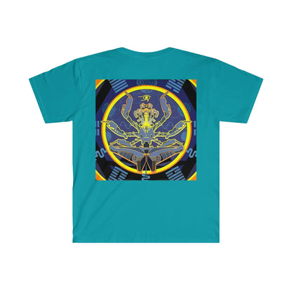 Artificial Intelligence Art Shirt - Ai Art Men's and Women's Unisex T-Shirt for Festival and Street Wear - Chaos Existence Bot v4.1 - Alchemystics.org