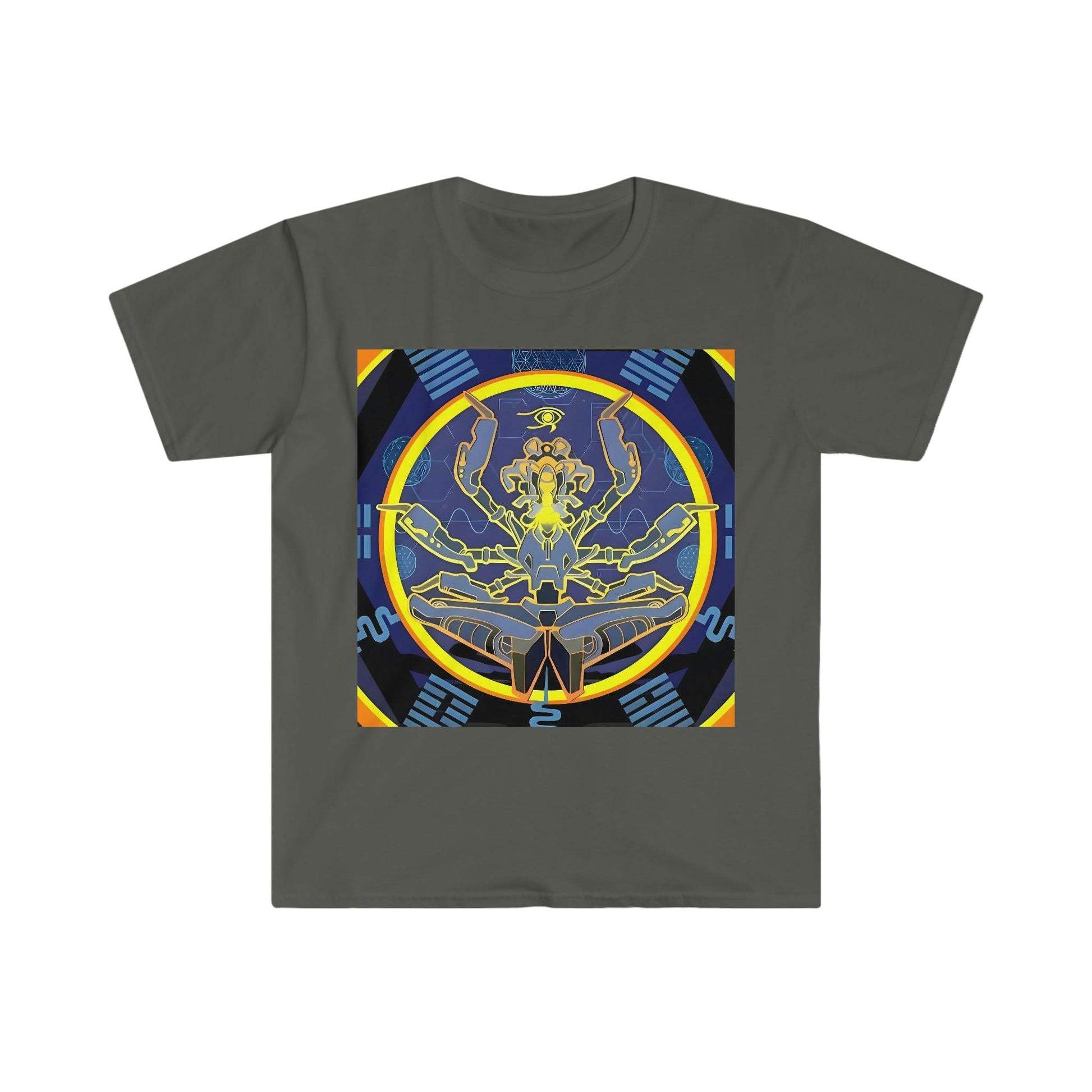 Artificial Intelligence Art Shirt - Ai Art Men's and Women's Unisex T-Shirt for Festival and Street Wear - Chaos Existence Bot v4.1 - Alchemystics.org
