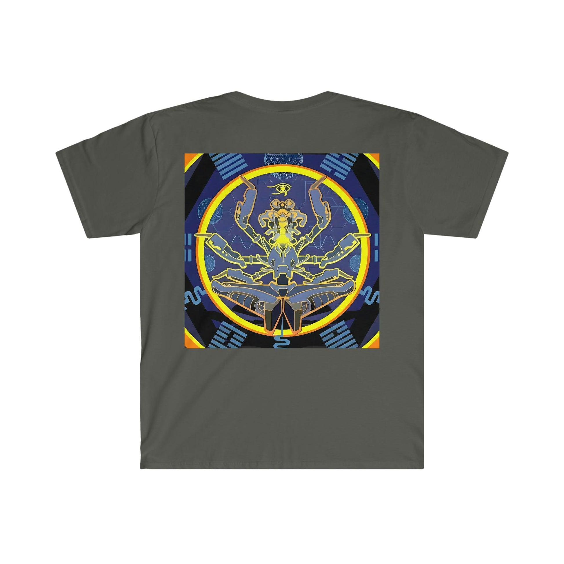 Artificial Intelligence Art Shirt - Ai Art Men's and Women's Unisex T-Shirt for Festival and Street Wear - Chaos Existence Bot v4.1 - Alchemystics.org