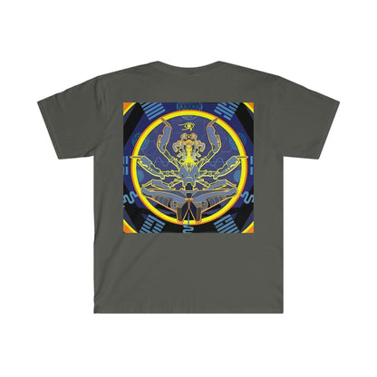 Artificial Intelligence Art Shirt - Ai Art Men's and Women's Unisex T-Shirt for Festival and Street Wear - Chaos Existence Bot v4.1 - Alchemystics.org