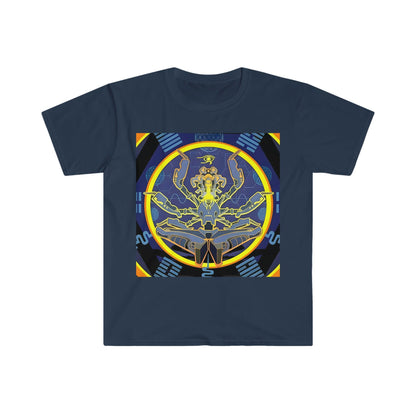 Artificial Intelligence Art Shirt - Ai Art Men's and Women's Unisex T-Shirt for Festival and Street Wear - Chaos Existence Bot v4.1 - Alchemystics.org