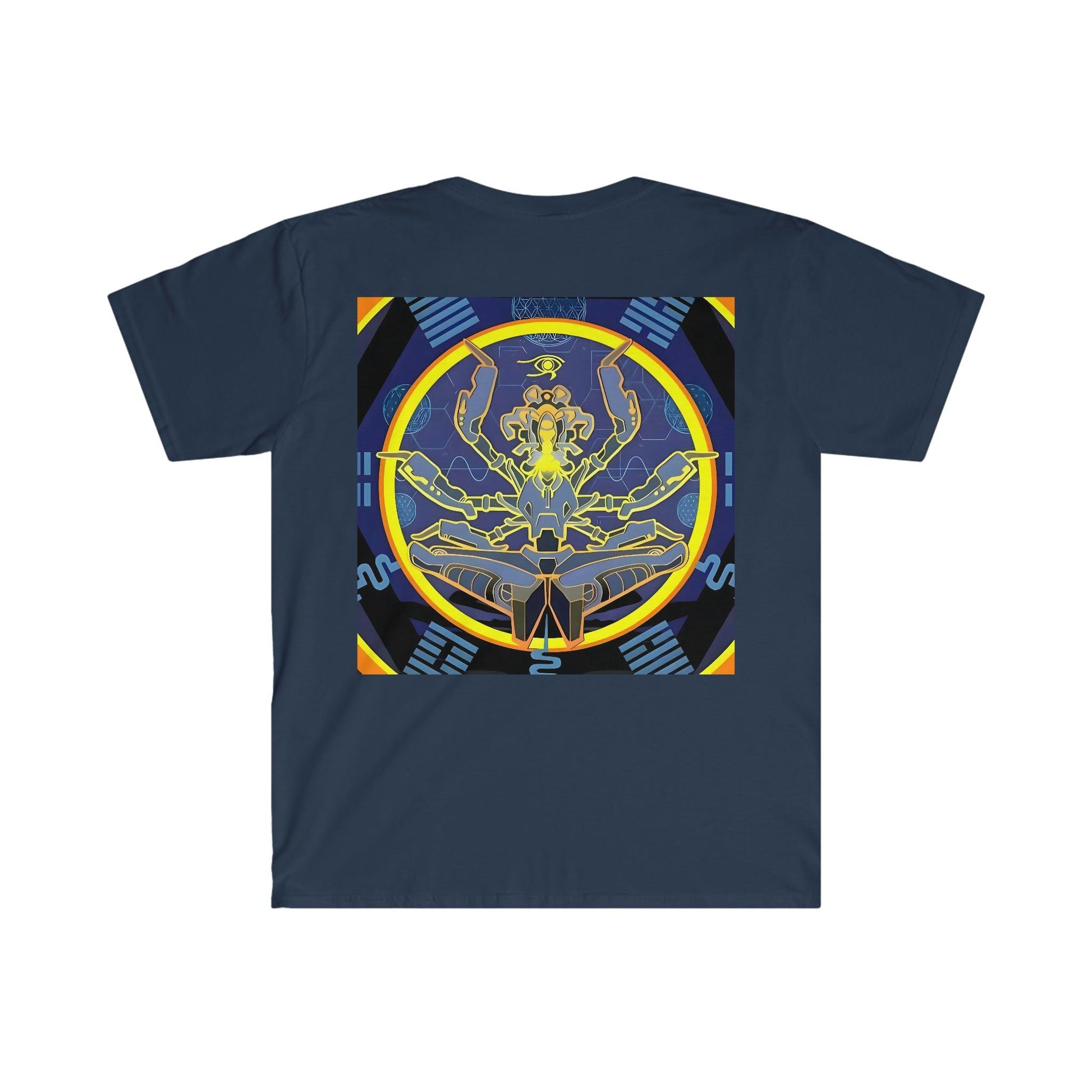 Artificial Intelligence Art Shirt - Ai Art Men's and Women's Unisex T-Shirt for Festival and Street Wear - Chaos Existence Bot v4.1 - Alchemystics.org