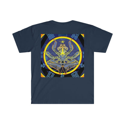 Artificial Intelligence Art Shirt - Ai Art Men's and Women's Unisex T-Shirt for Festival and Street Wear - Chaos Existence Bot v4.1 - Alchemystics.org