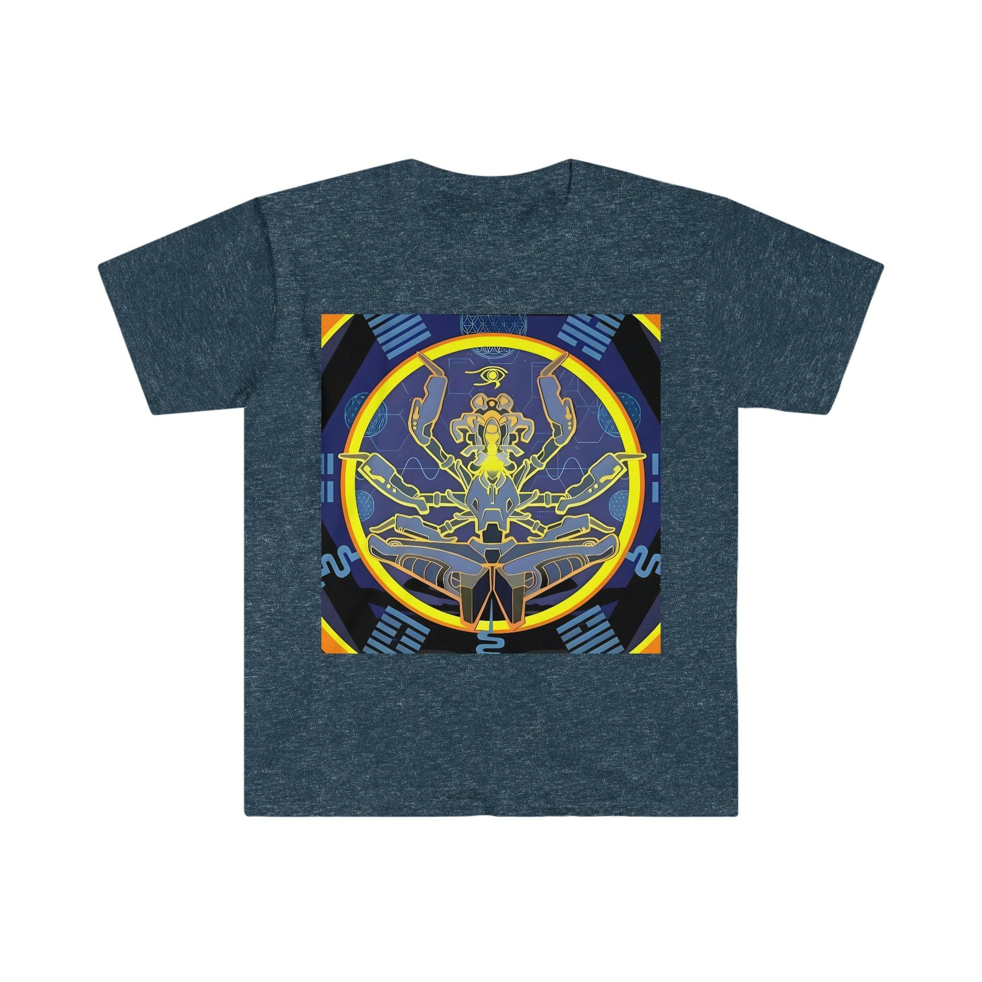 Artificial Intelligence Art Shirt - Ai Art Men's and Women's Unisex T-Shirt for Festival and Street Wear - Chaos Existence Bot v4.1 - Alchemystics.org