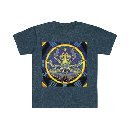 Artificial Intelligence Art Shirt - Ai Art Men's and Women's Unisex T-Shirt for Festival and Street Wear - Chaos Existence Bot v4.1 - Alchemystics.org