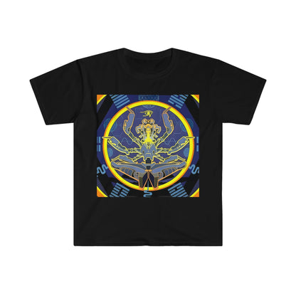 Artificial Intelligence Art Shirt - Ai Art Men's and Women's Unisex T-Shirt for Festival and Street Wear - Chaos Existence Bot v4.1 - Alchemystics.org