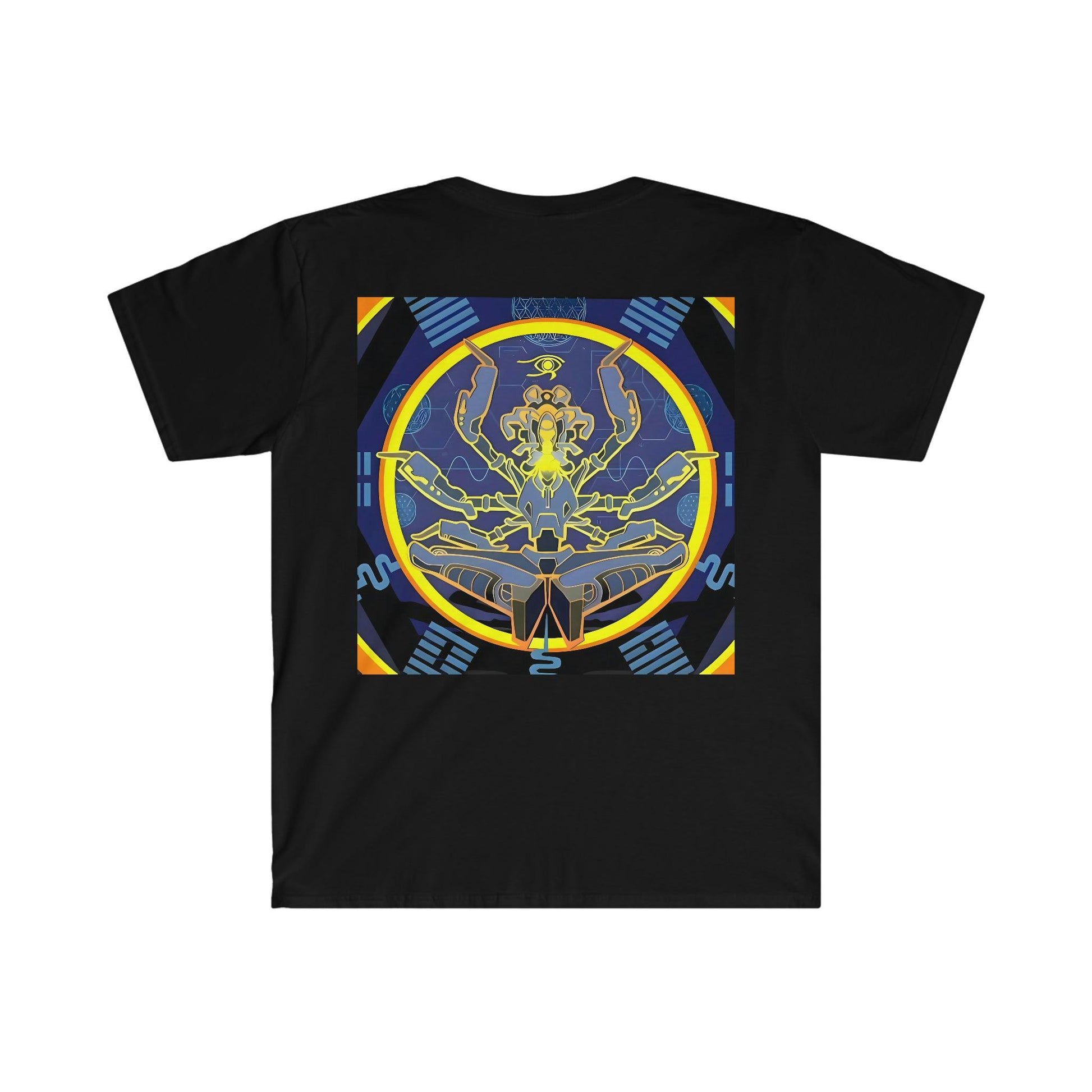 Artificial Intelligence Art Shirt - Ai Art Men's and Women's Unisex T-Shirt for Festival and Street Wear - Chaos Existence Bot v4.1 - Alchemystics.org
