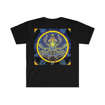 Artificial Intelligence Art Shirt - Ai Art Men's and Women's Unisex T-Shirt for Festival and Street Wear - Chaos Existence Bot v4.1 - Alchemystics.org
