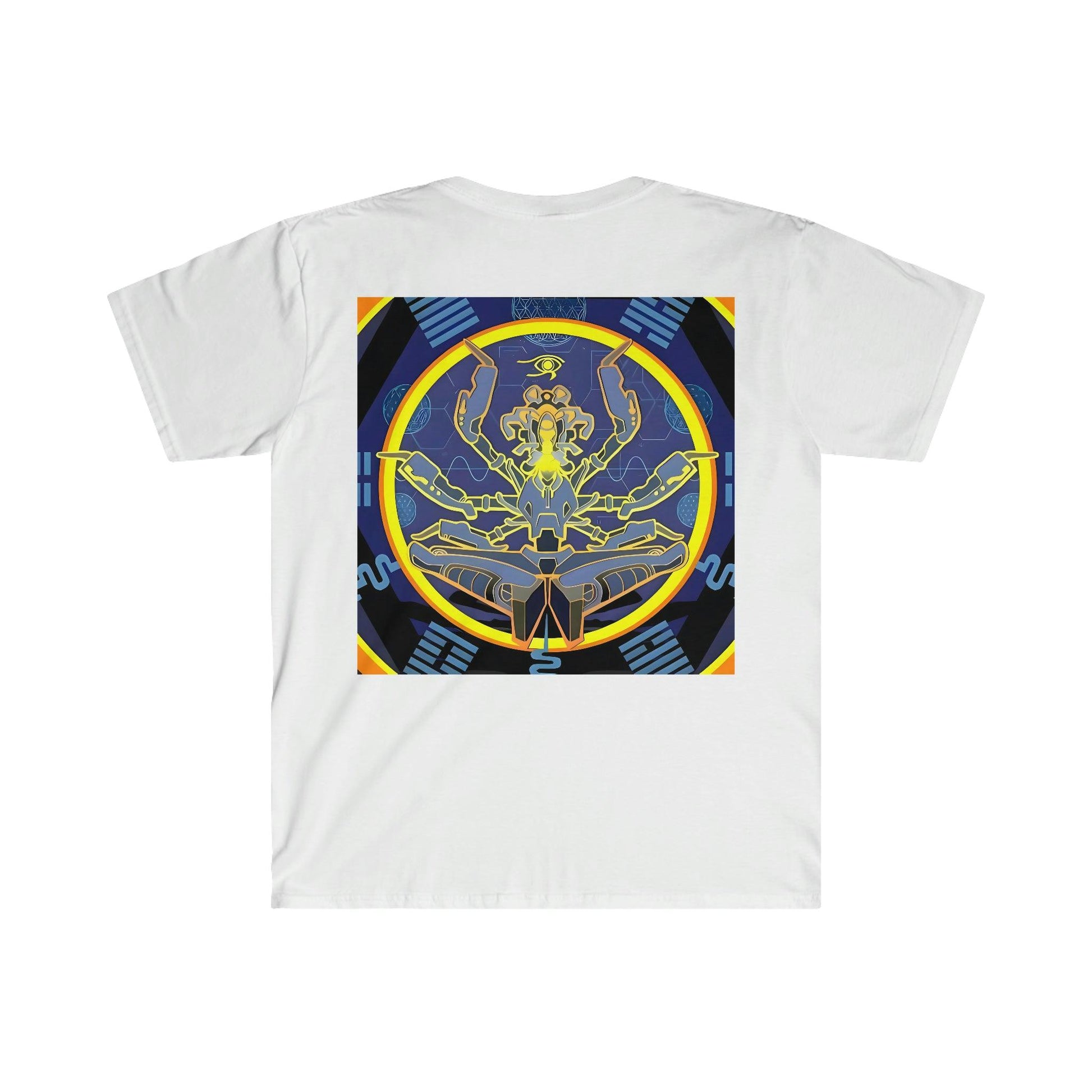 Artificial Intelligence Art Shirt - Ai Art Men's and Women's Unisex T-Shirt for Festival and Street Wear - Chaos Existence Bot v4.1 - Alchemystics.org
