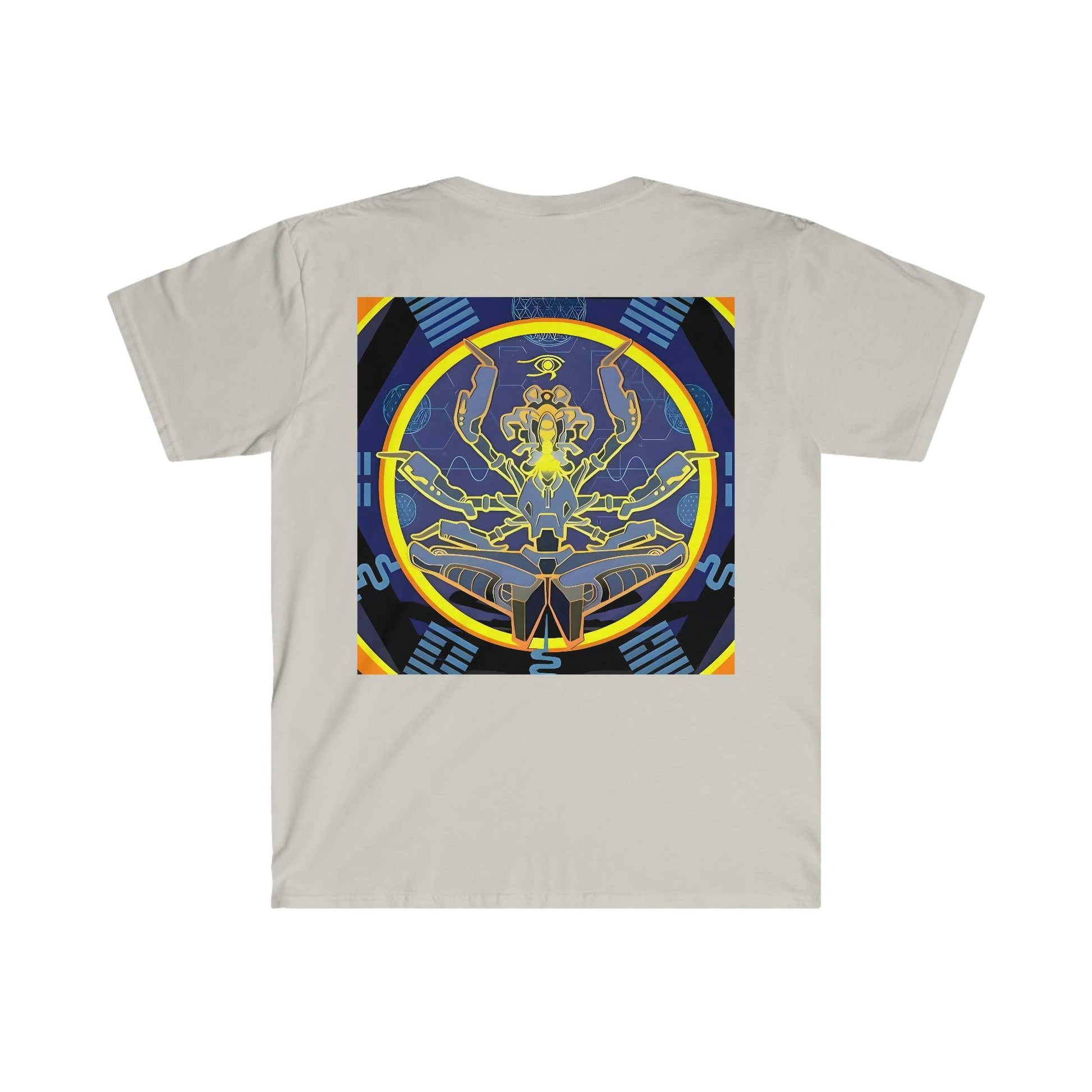 Artificial Intelligence Art Shirt - Ai Art Men's and Women's Unisex T-Shirt for Festival and Street Wear - Chaos Existence Bot v4.1 - Alchemystics.org
