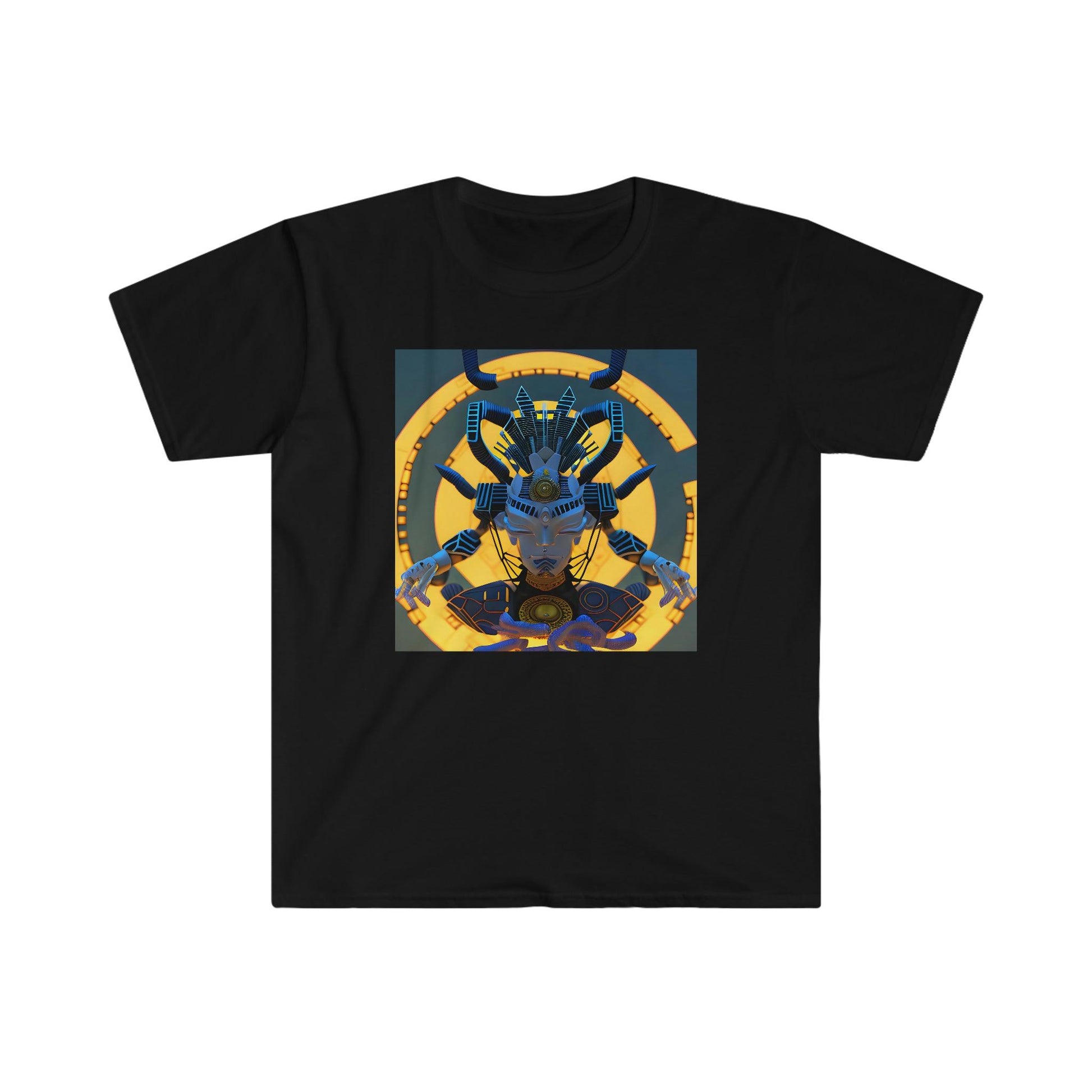 Artificial Intelligence Art T-Shirt - Men's and Women's Unisex Shirt for Festival and Street Wear Chaos Existence Bot v3.1 - Alchemystics.org