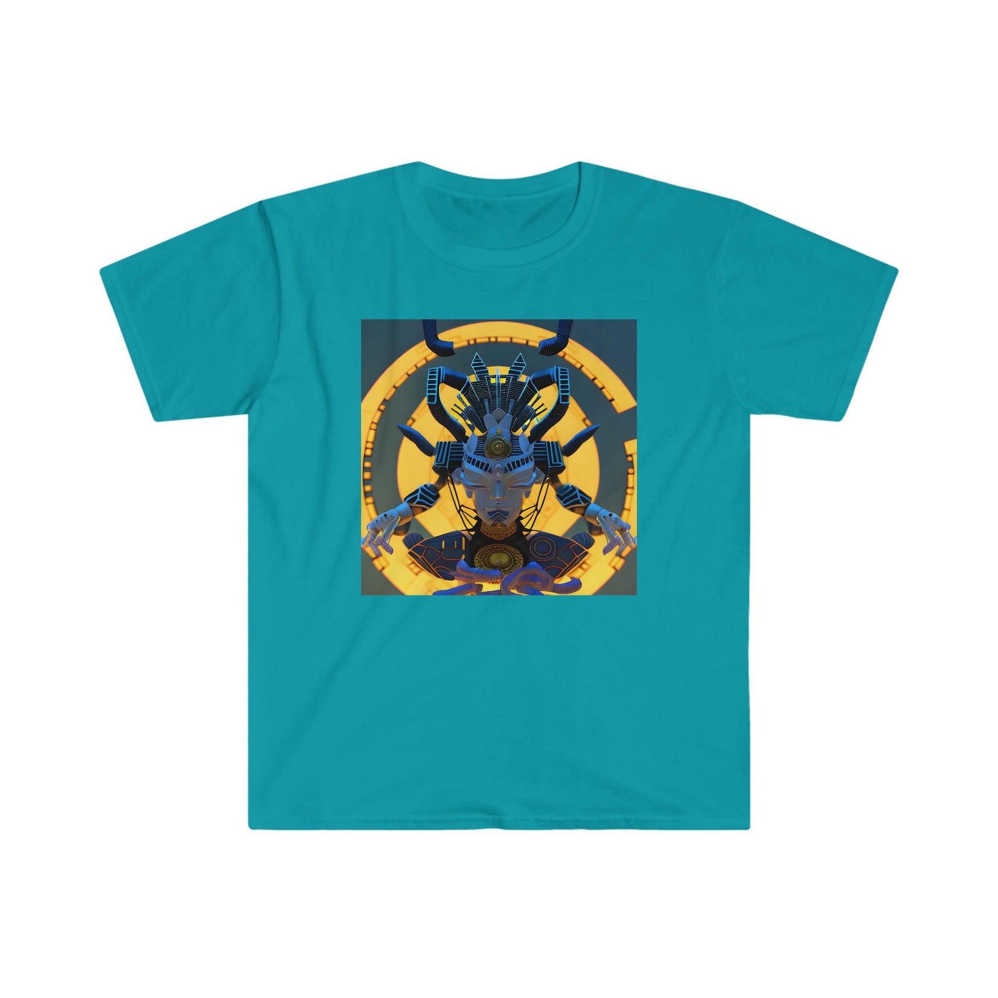Artificial Intelligence Art T-Shirt - Men's and Women's Unisex Shirt for Festival and Street Wear Chaos Existence Bot v3.1 - Alchemystics.org