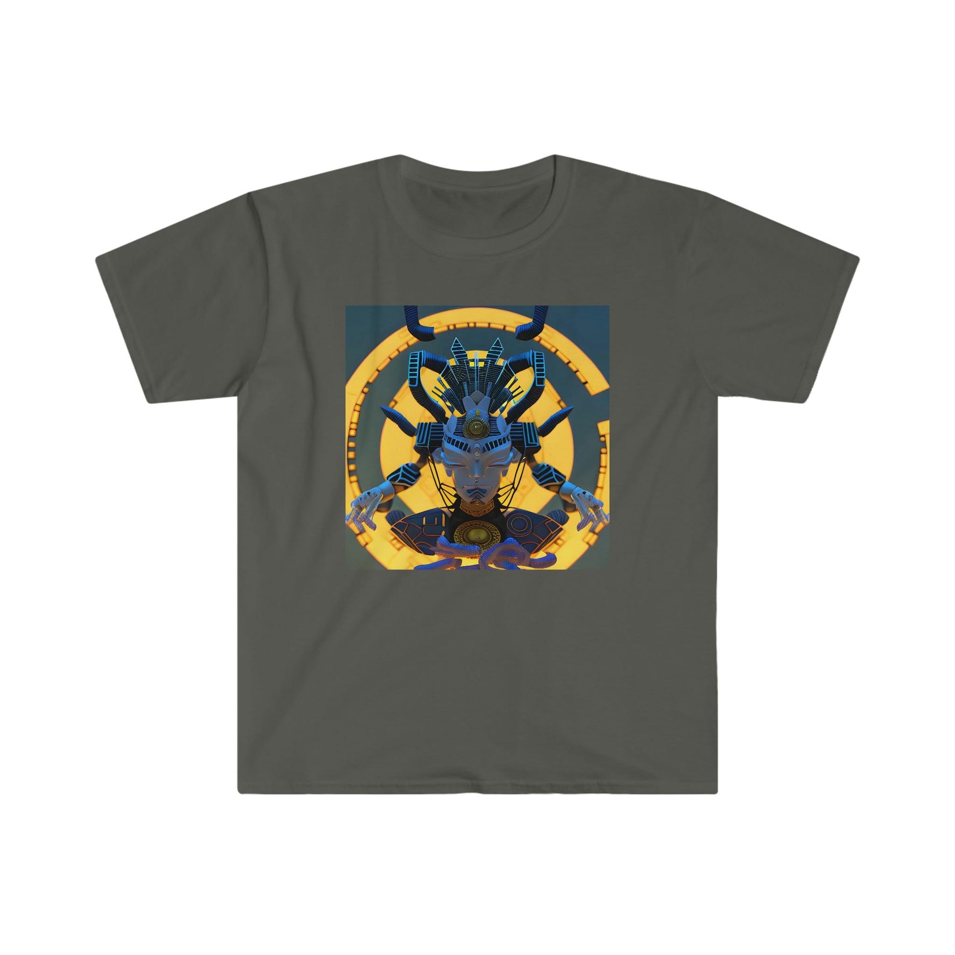 Artificial Intelligence Art T-Shirt - Men's and Women's Unisex Shirt for Festival and Street Wear Chaos Existence Bot v3.1 - Alchemystics.org