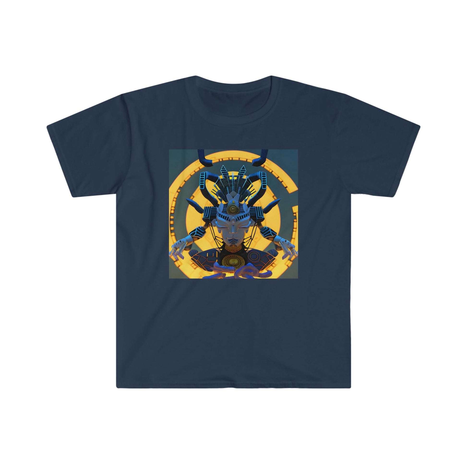 Artificial Intelligence Art T-Shirt - Men's and Women's Unisex Shirt for Festival and Street Wear Chaos Existence Bot v3.1 - Alchemystics.org
