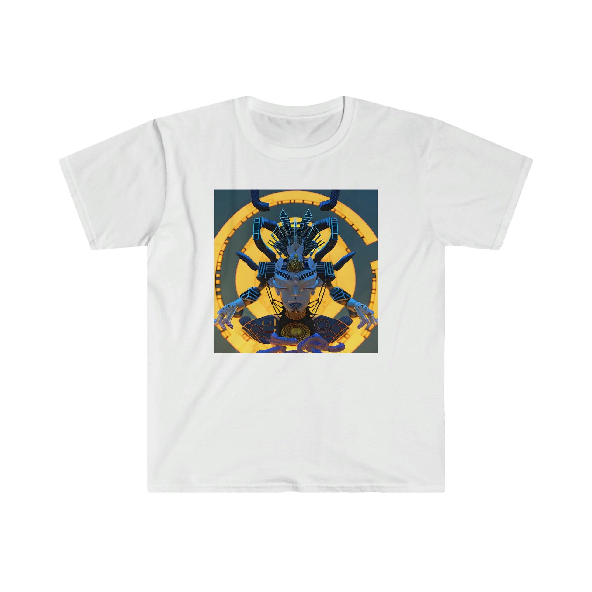 Artificial Intelligence Art T-Shirt - Men's and Women's Unisex Shirt for Festival and Street Wear Chaos Existence Bot v3.1 - Alchemystics.org