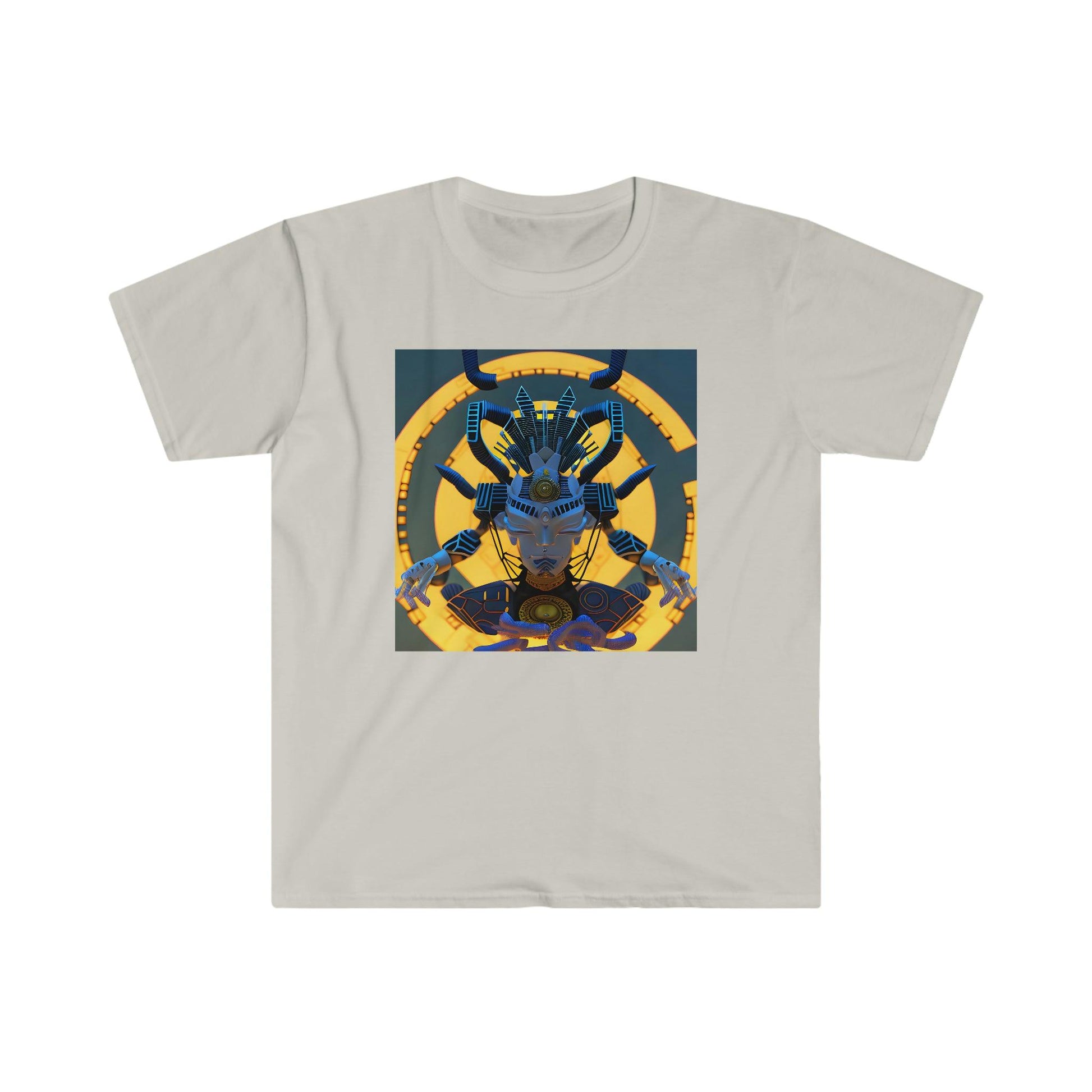 Artificial Intelligence Art T-Shirt - Men's and Women's Unisex Shirt for Festival and Street Wear Chaos Existence Bot v3.1 - Alchemystics.org