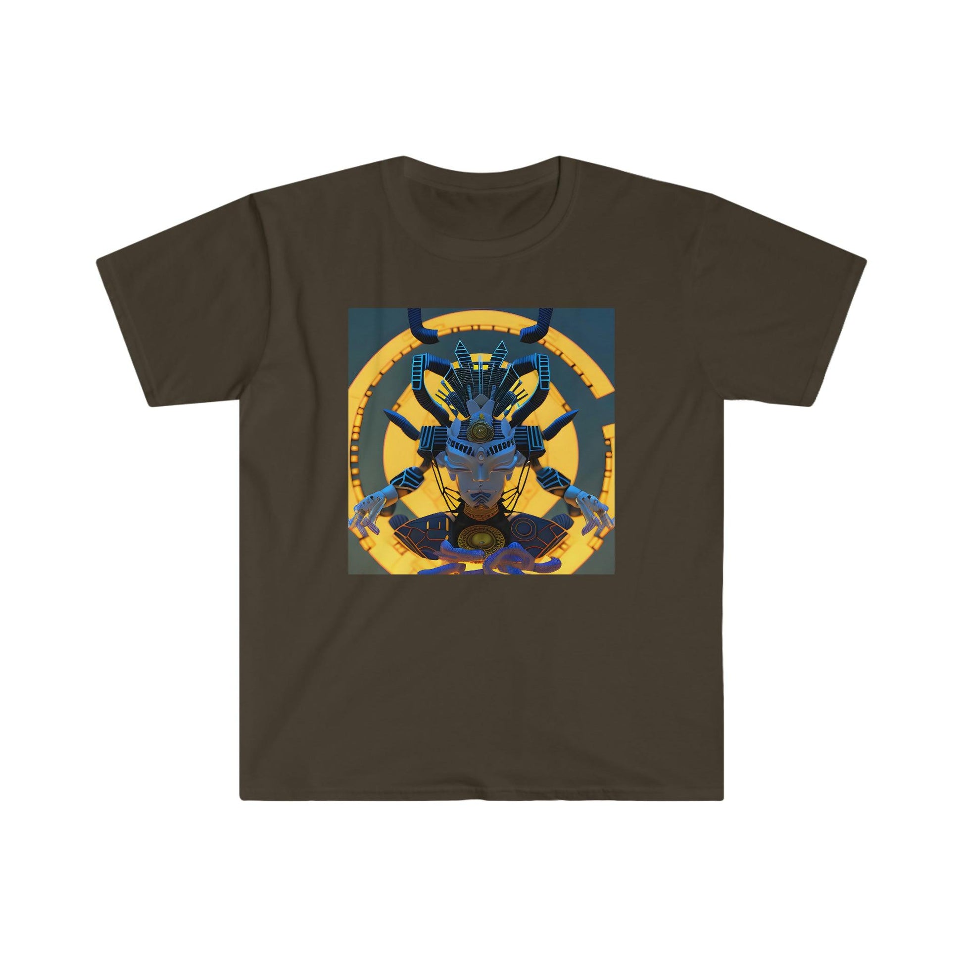 Artificial Intelligence Art T-Shirt - Men's and Women's Unisex Shirt for Festival and Street Wear Chaos Existence Bot v3.1 - Alchemystics.org