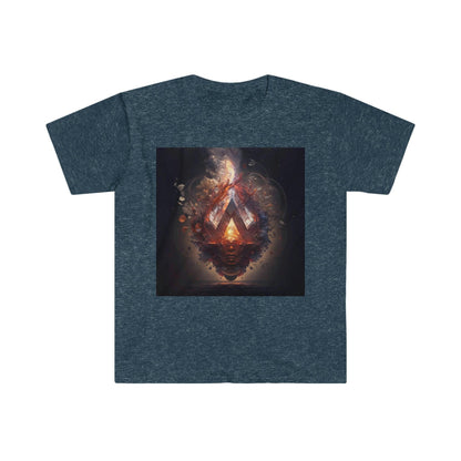 Artificial Intelligence Generated Art T-Shirt - Men's and Women's Unisex - for Festival and Street Wear - Alchemystic Epiphany (Trippy) v1.1 - Alchemystics.org