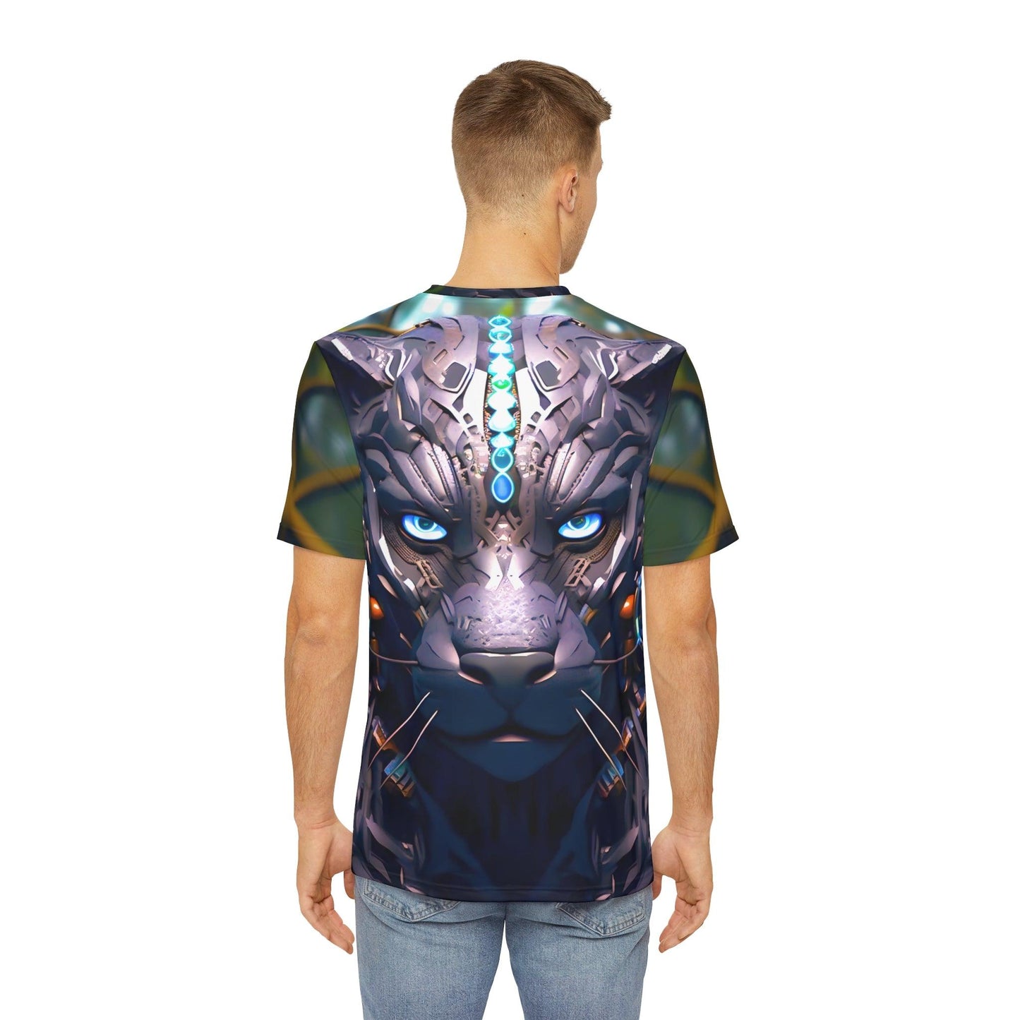 Black Panther of the Jungle Sublimation Shirt - All Over Print (AOP) - Street Rave Festival Wear - Alchemystics.org