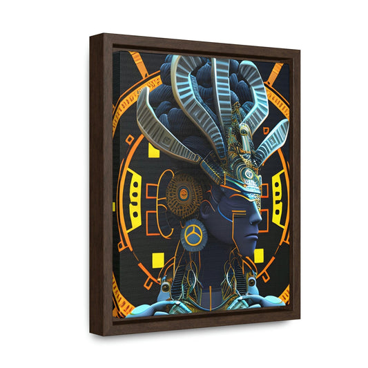 Chaos Existence Mayan Aztec Robot Alien Gallery Print on Canvas - Cultural Fusion Home Decor Art, - Alchemystics.org