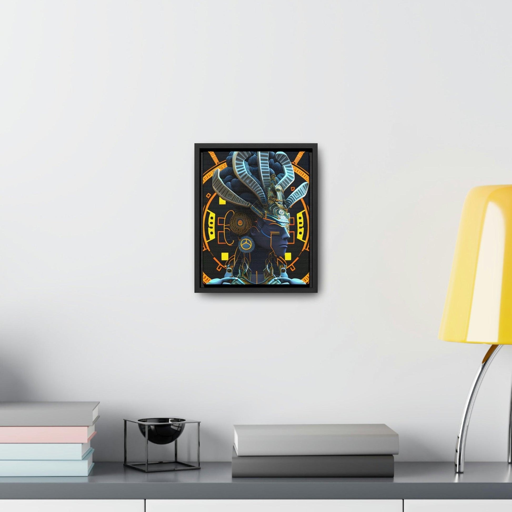 Chaos Existence Mayan Aztec Robot Alien Gallery Print on Canvas - Cultural Fusion Home Decor Art, - Alchemystics.org