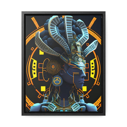Chaos Existence Mayan Aztec Robot Alien Gallery Print on Canvas - Cultural Fusion Home Decor Art, - Alchemystics.org