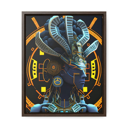 Chaos Existence Mayan Aztec Robot Alien Gallery Print on Canvas - Cultural Fusion Home Decor Art, - Alchemystics.org