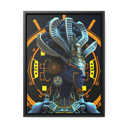 Chaos Existence Mayan Aztec Robot Alien Gallery Print on Canvas - Cultural Fusion Home Decor Art, - Alchemystics.org