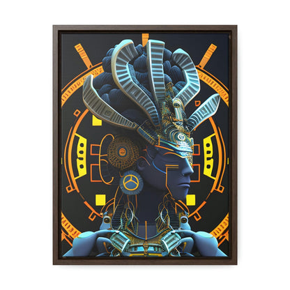 Chaos Existence Mayan Aztec Robot Alien Gallery Print on Canvas - Cultural Fusion Home Decor Art, - Alchemystics.org