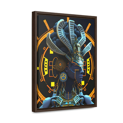 Chaos Existence Mayan Aztec Robot Alien Gallery Print on Canvas - Cultural Fusion Home Decor Art, - Alchemystics.org