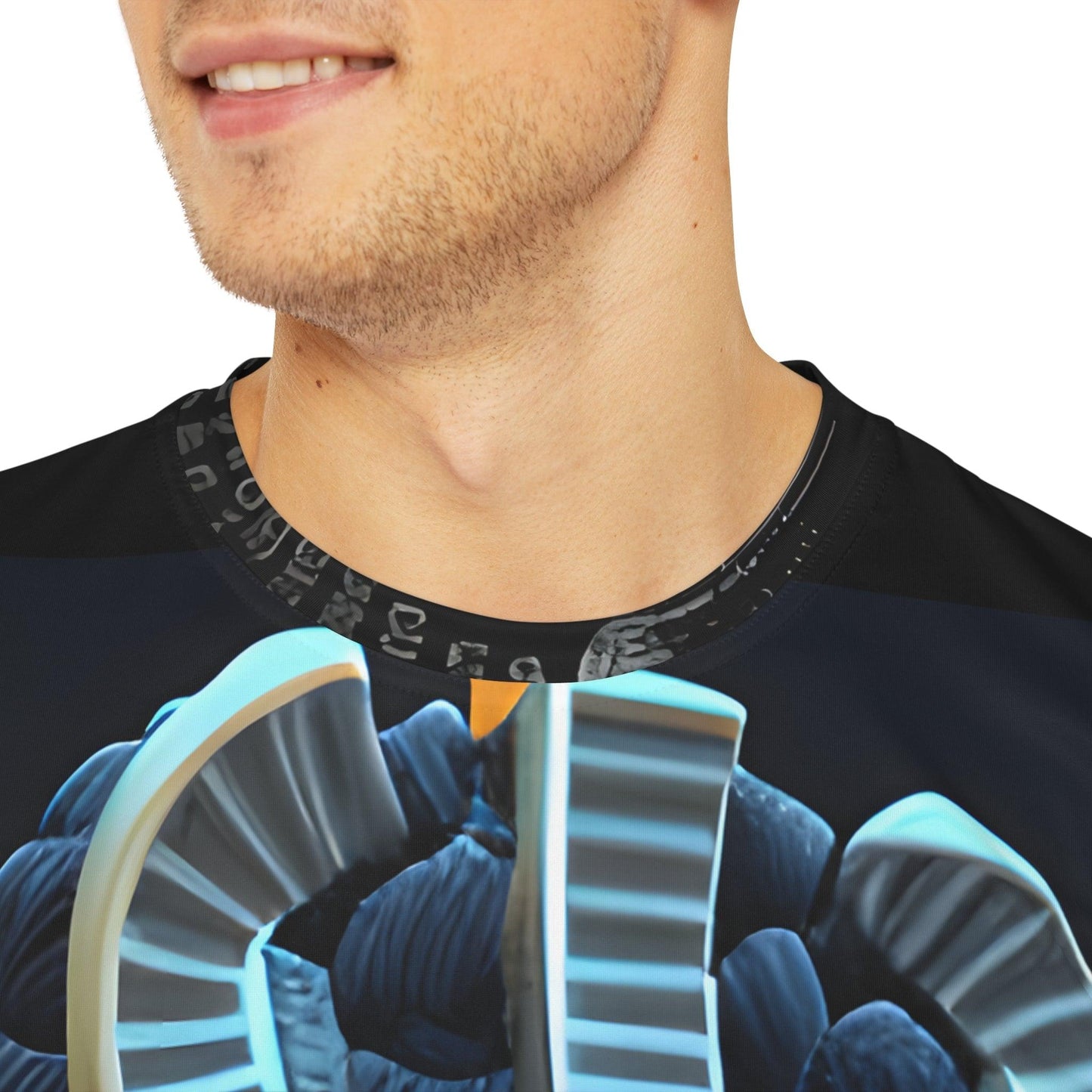 Epic CE Series - Mayan Aztec Robot Alien Warrior Diety - All Over Print (AOP) / Sublimation Design - Digital AI Art T-Shirt for Street or Festival Wear - Alchemystics.org