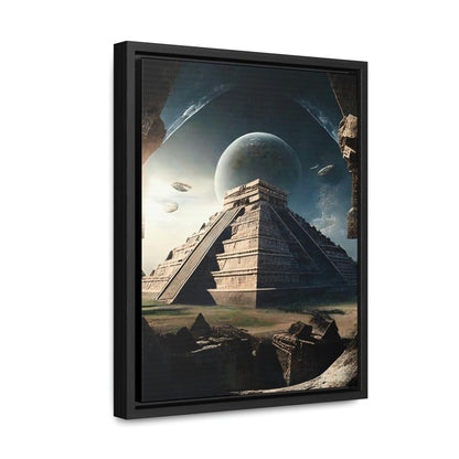 Gallery Canvas Wraps, Vertical Frame - Ancient Aliens Digital Artwork Decoration - Alchemystics.org