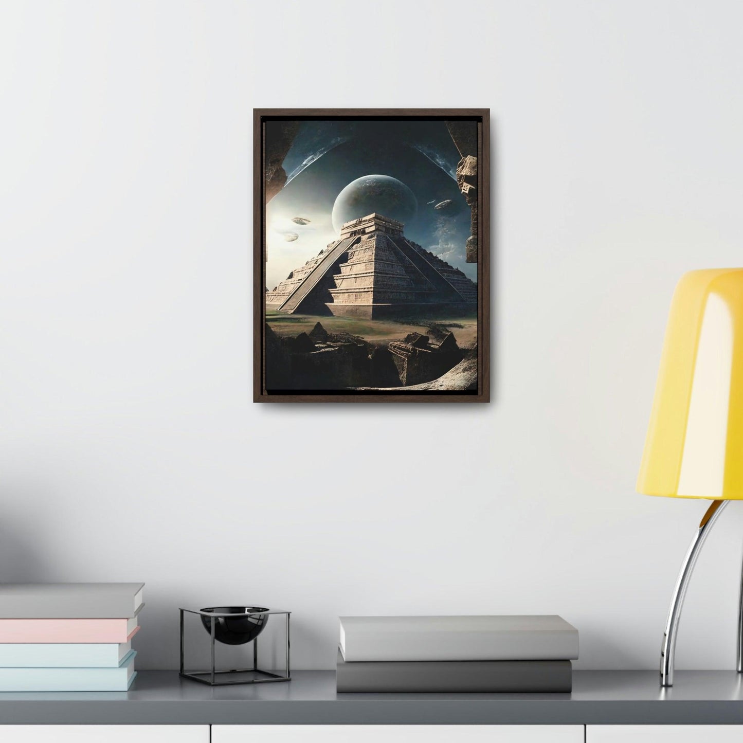 Gallery Canvas Wraps, Vertical Frame - Ancient Aliens Digital Artwork Decoration - Alchemystics.org