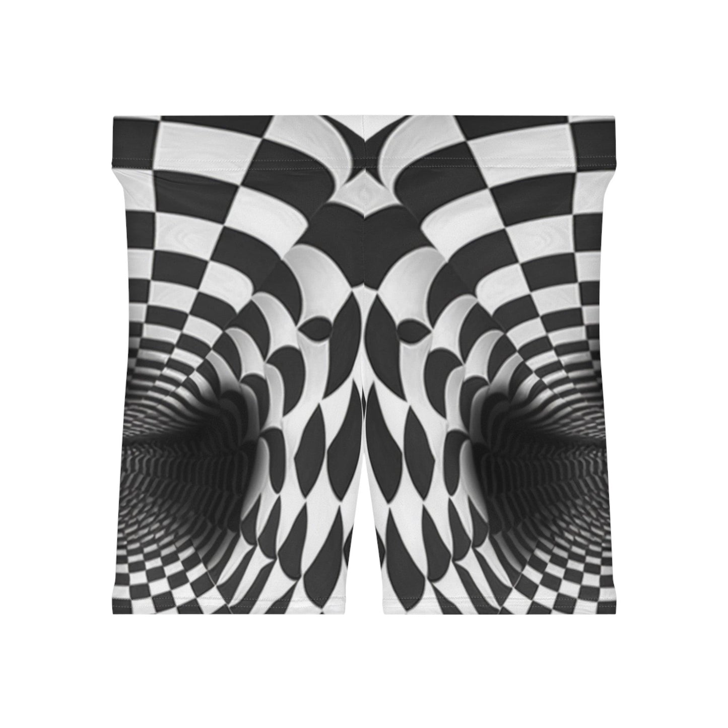 Infinite Tunnel Optical Illusion Women's Biker Shorts - Alchemystics.org