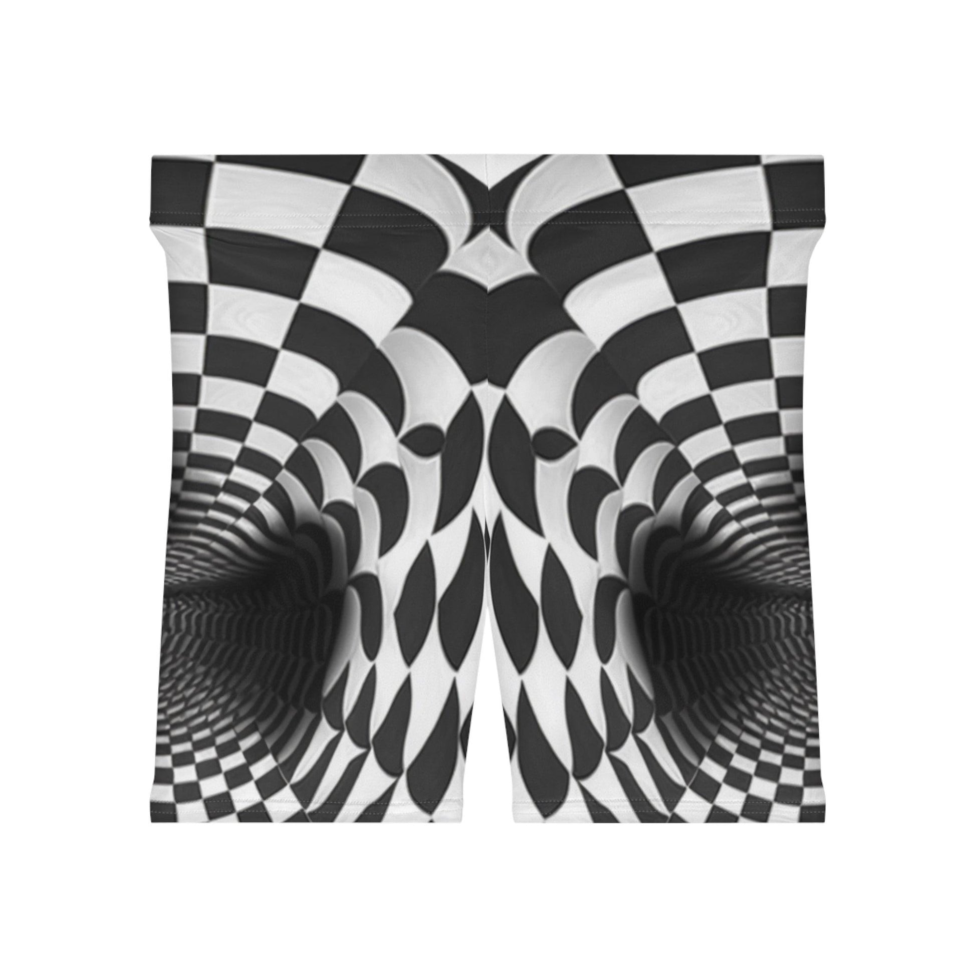 Infinite Tunnel Optical Illusion Women's Biker Shorts - Alchemystics.org