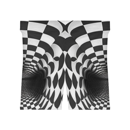 Infinite Tunnel Optical Illusion Women's Biker Shorts - Alchemystics.org
