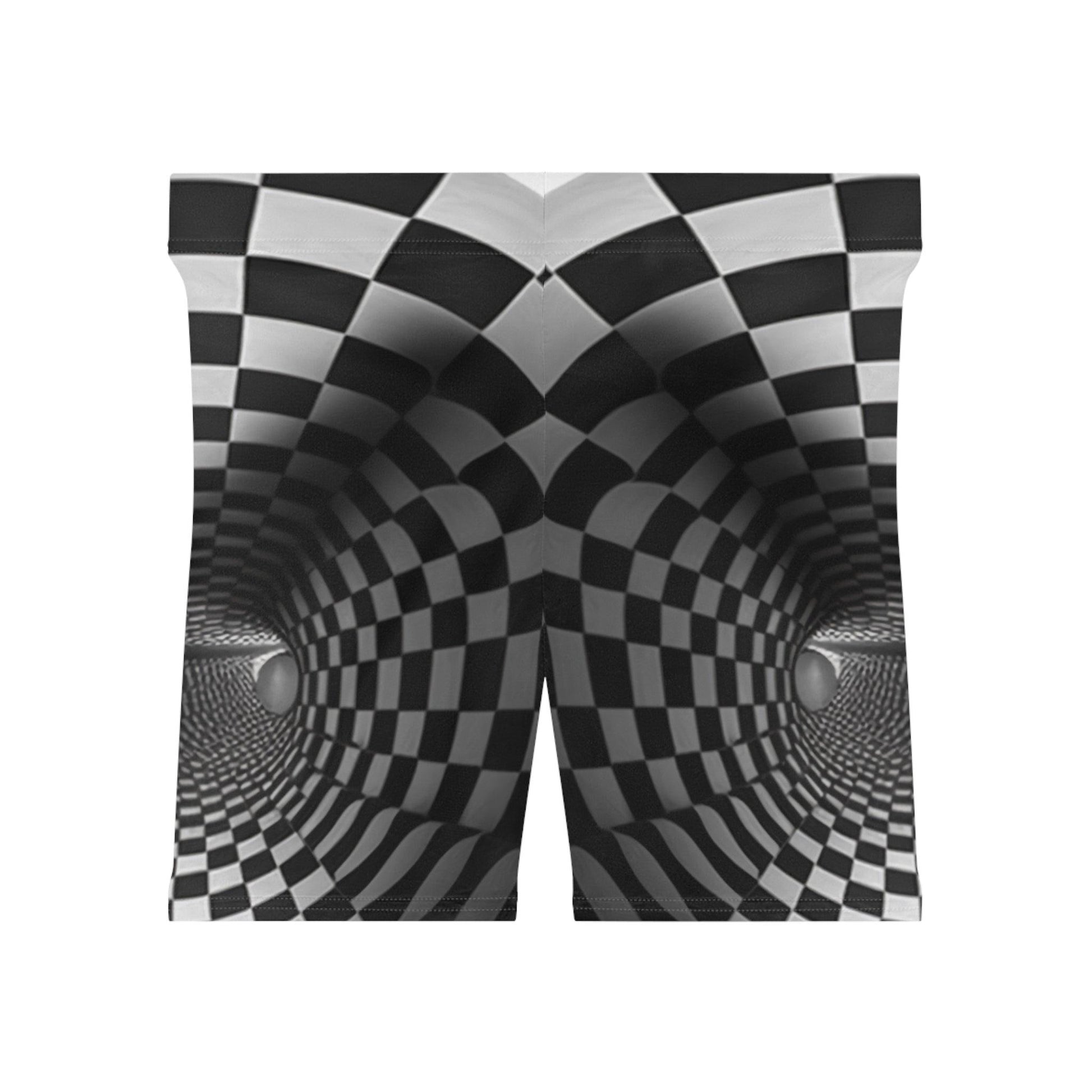 Infinite Tunnel Optical Illusion Women's Biker Shorts - Alchemystics.org