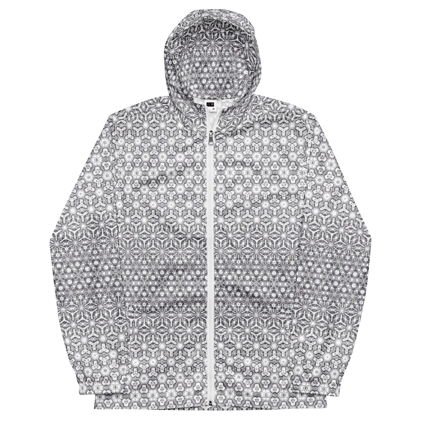 Light Morphing Sacred Geometry Hexagonal Windbreaker v1.0 by Meta Zen - Alchemystics.org